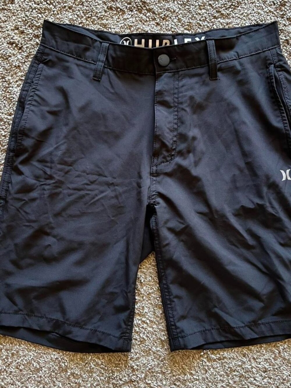 Hurley Navy Athletic Shorts - Men's